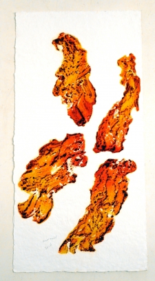 4 Rote Blatter