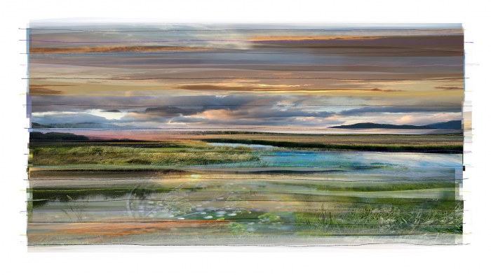 * Collected Landscape No. 48 - Big version on Linen (framed) - 1/6 *