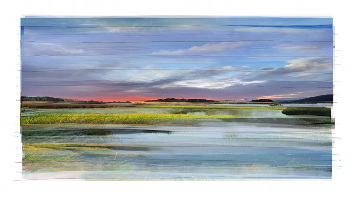 Collected Landscape No.57 - Big version on Linen (framed) - 1/6