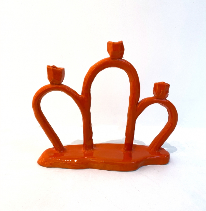 LING candleholder, orange - DH
