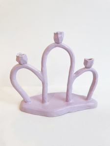 LING candle holder, purple