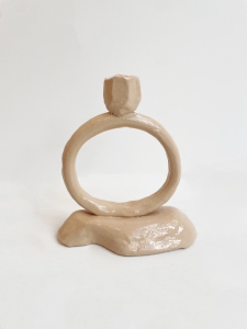 CHHED candleholder, beige