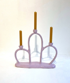 LING candle holder, purple
