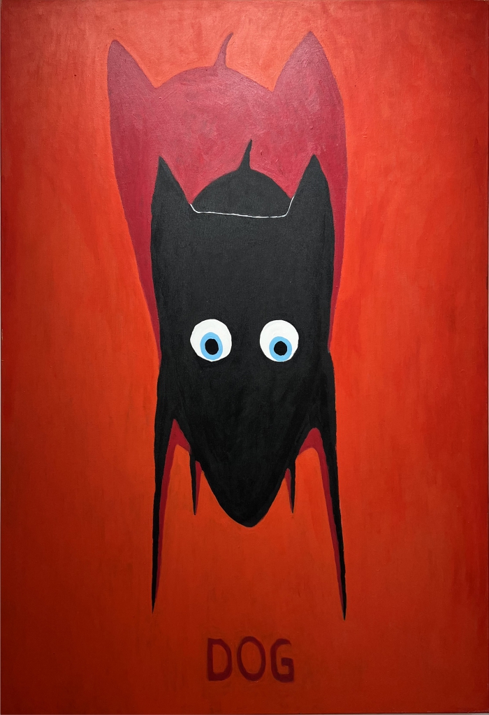 Dog in Red