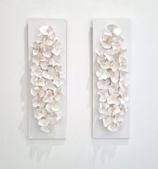 Flower wall sculpture