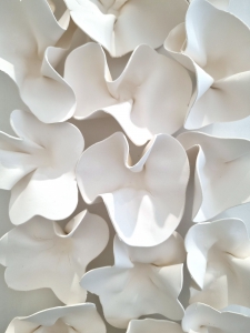 Flower wall sculpture