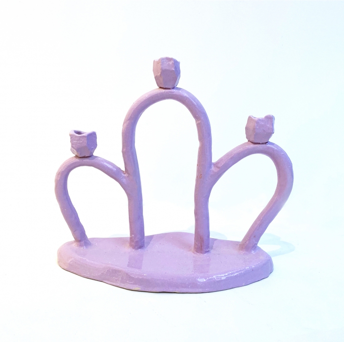 LING candle holder, purple RD