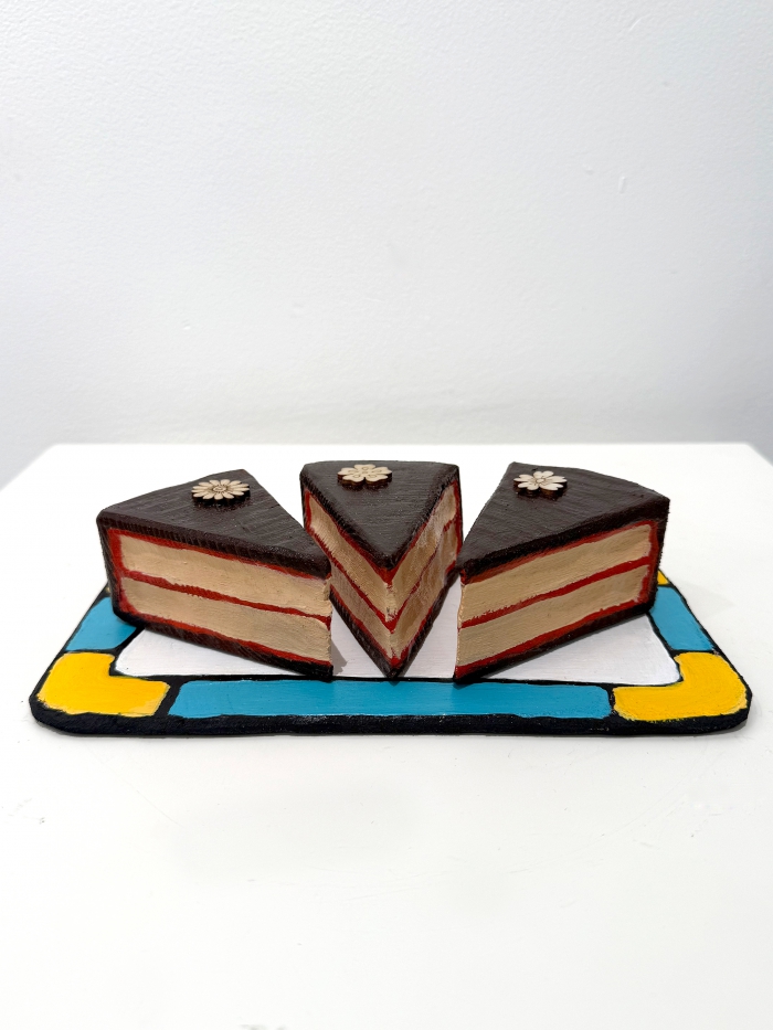 Taartpunten - chocolade met bloemen #2